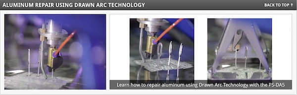 Aluminium reparatie met Pro Spot Drawn Arc technologie Snap-on Tools