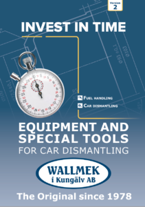 Wallmek equipment en speciaal gereedschap voor autodemontagebedrijven