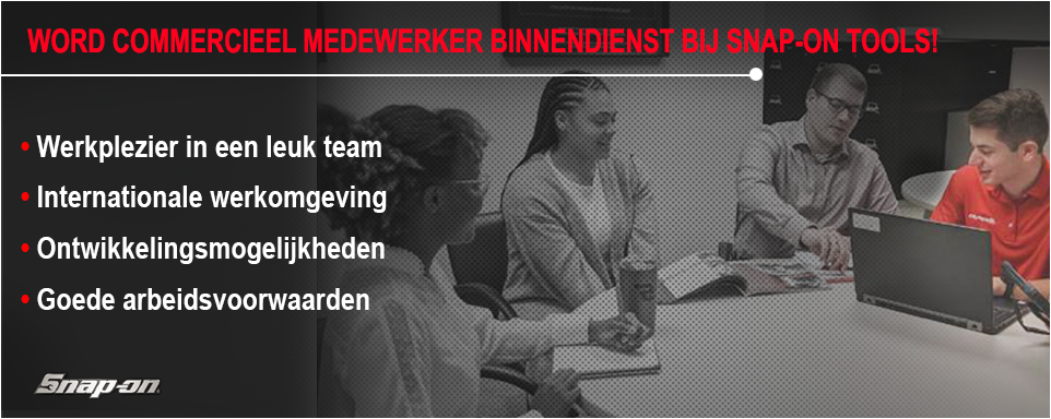 Word Commercieel Medewerker Binnendienst bij Snap-on Tools Benelux