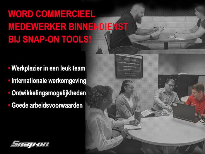 Word fulltime Commercieel Medewerker Binnendienst bij Snap-on Tools Benelux social 700