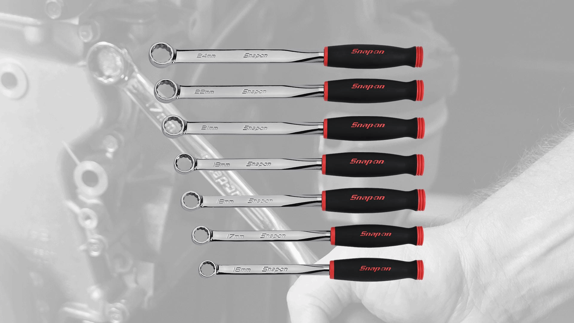 XDSGM607K1 - Flank Drive ringsleutelset met Soft Grip handvat