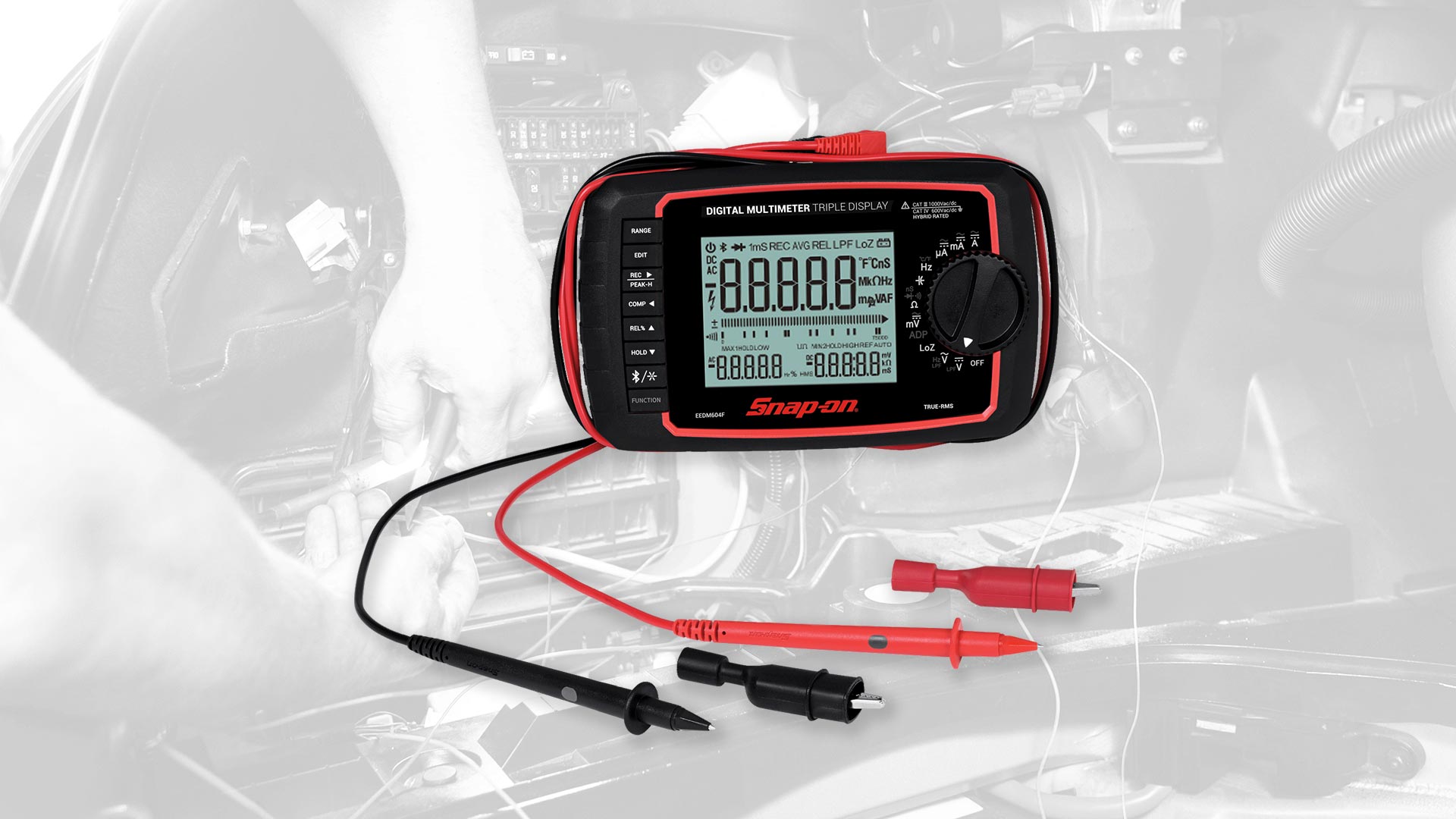 Snap-on EEDM604F digitale multimeter met drievoudig display