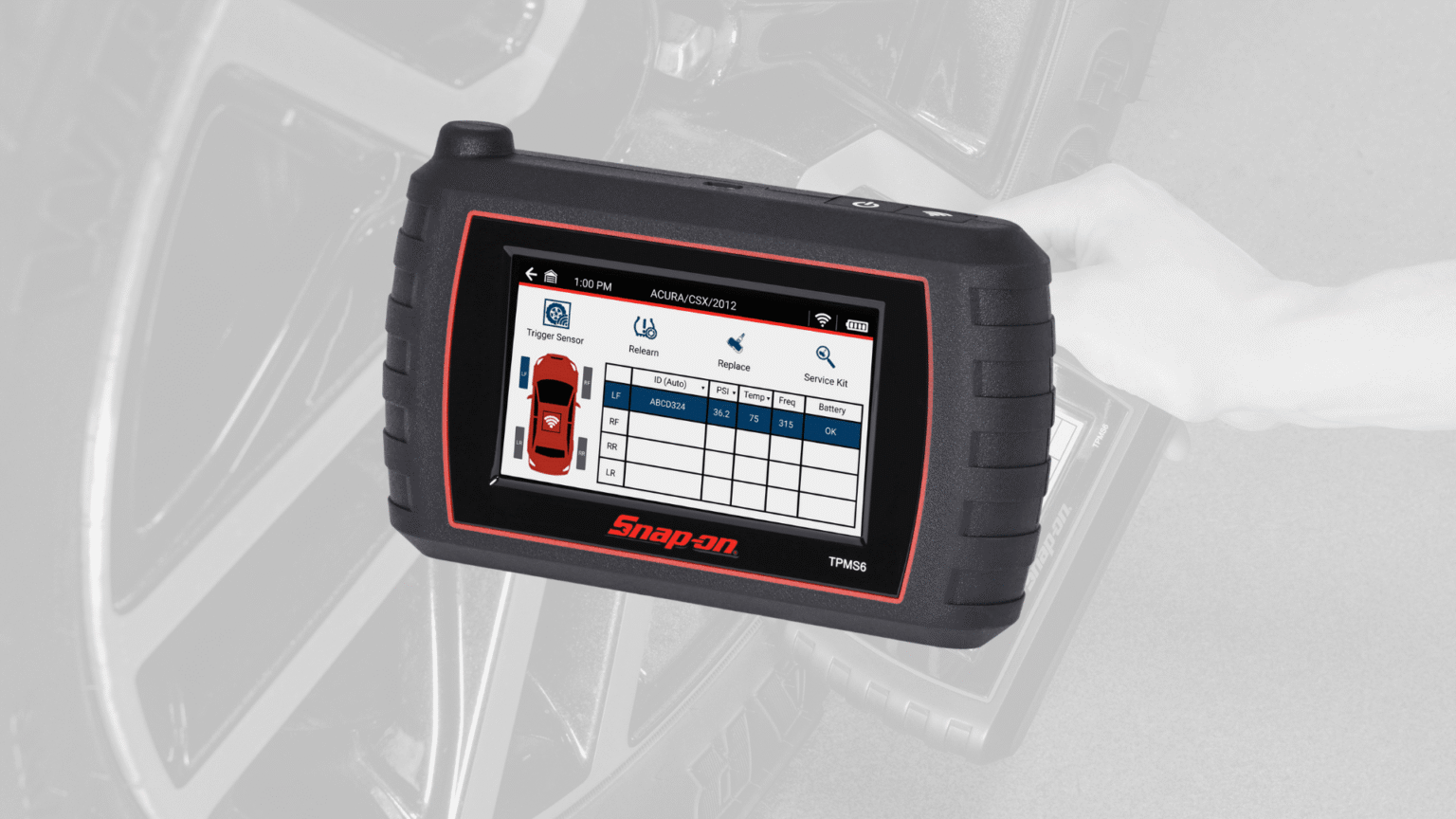 Snap-on TPMS6: new tyre pressure sensor system tester