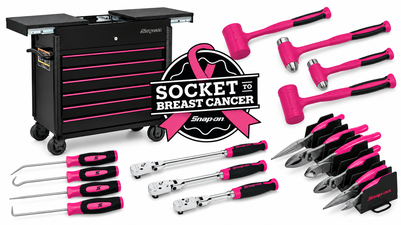 Snap-on Pink Ribbon